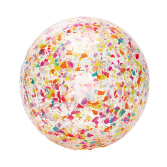 Ballon Ratatam multicolore confettis, diamètre 22 cm.