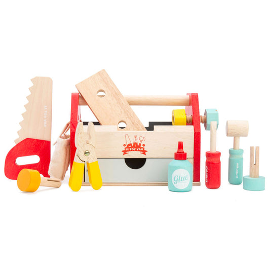 Caisse à outils en bois jouet Le Toy Van - Set complet éducatif pour enfant de 3 ans - Idée cadeau Noël