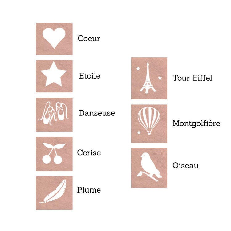 Cartable maternelle rose personnalisé au prénom – Rose poudré