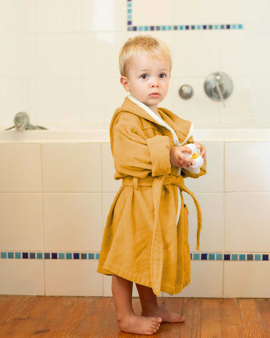 Peignoir enfant 2 ans personnalisé, routine bain du soir