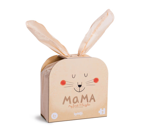 Puzzle premier age sur le thème des animaux. Idée cadeau Noel 2 ans, coffret de 7 puzzles à encastrer.