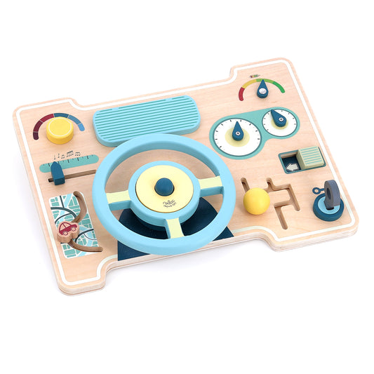 Jouet volant en bois VILAC pour tout-petit dès 18 mois, thème voiture.