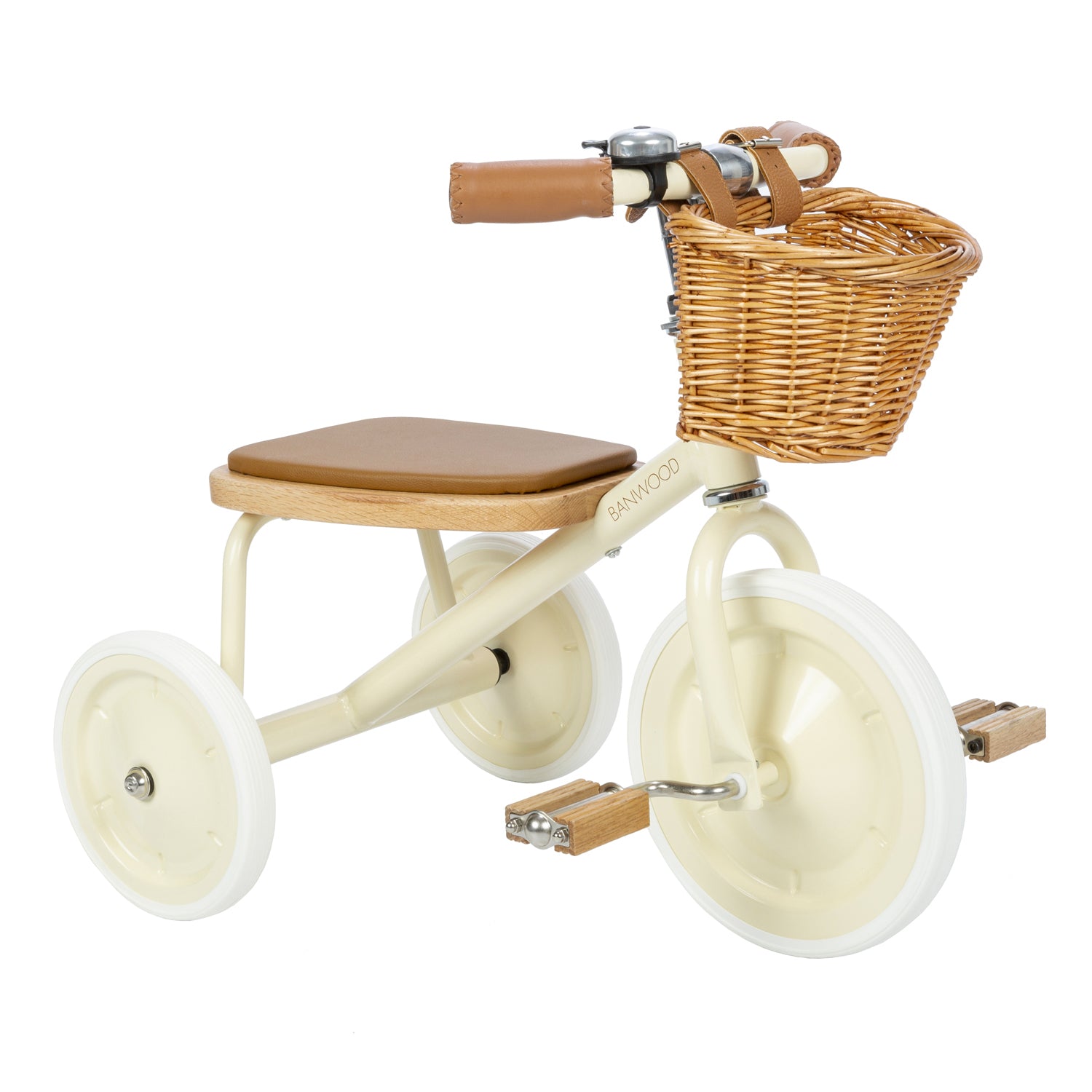 Design rétro et élégant du tricycle vintage Banwood crème