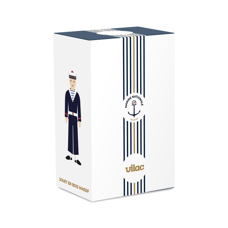 Coffret fermé du jouet à empiler marin en bois VILAC – cadeau bébé 1 an.