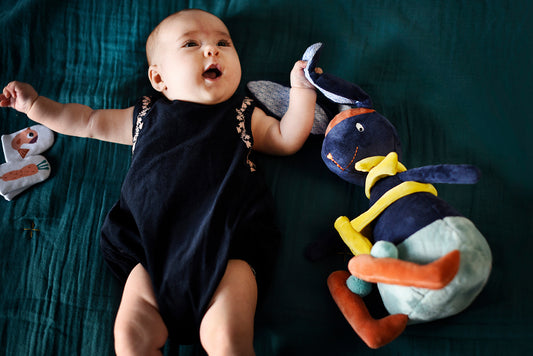 Jouet naissance bébé : quel jouet offrir dès la naissance ? | Gabin le Lapin, Ebulobo