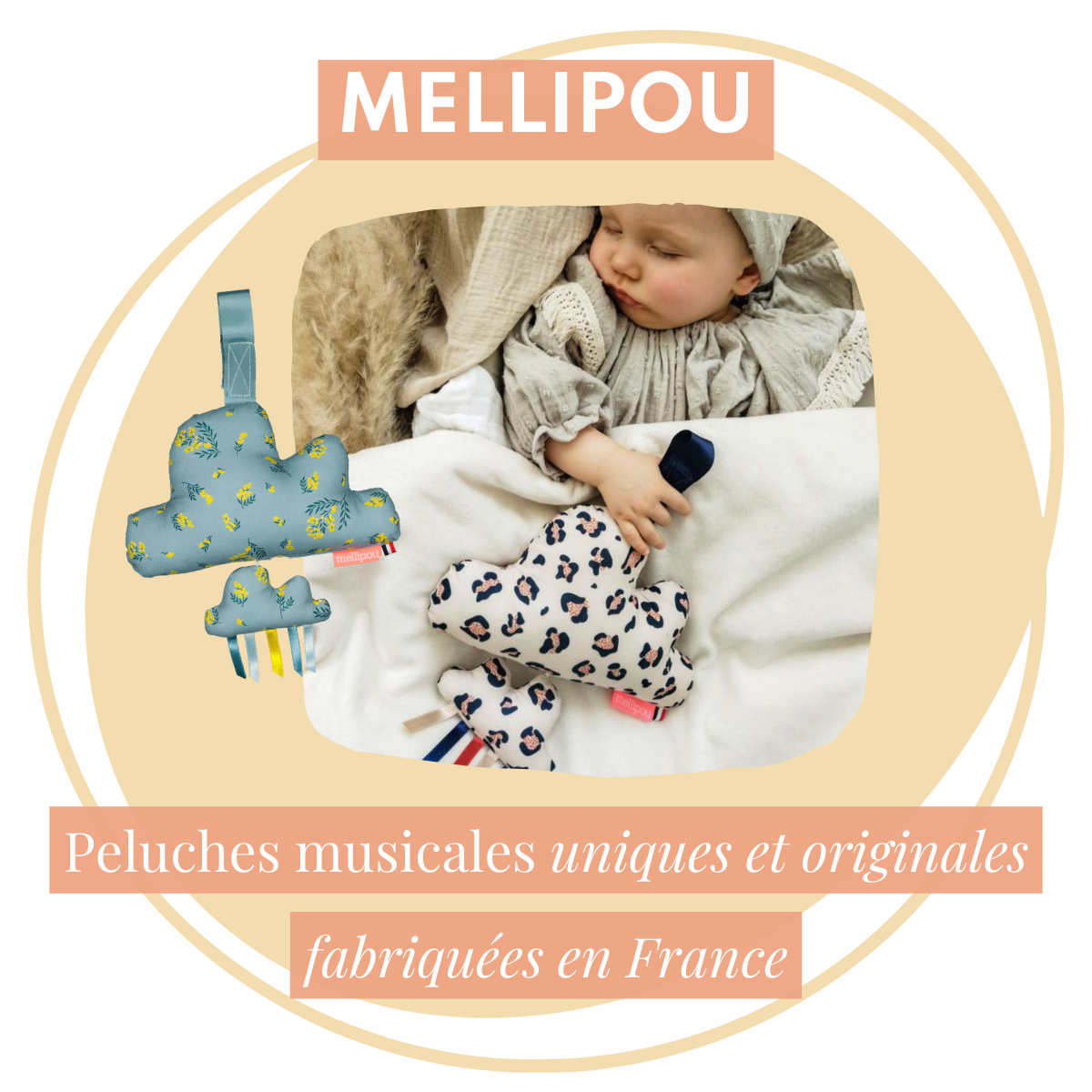 Mellipou, peluche musicale made in France