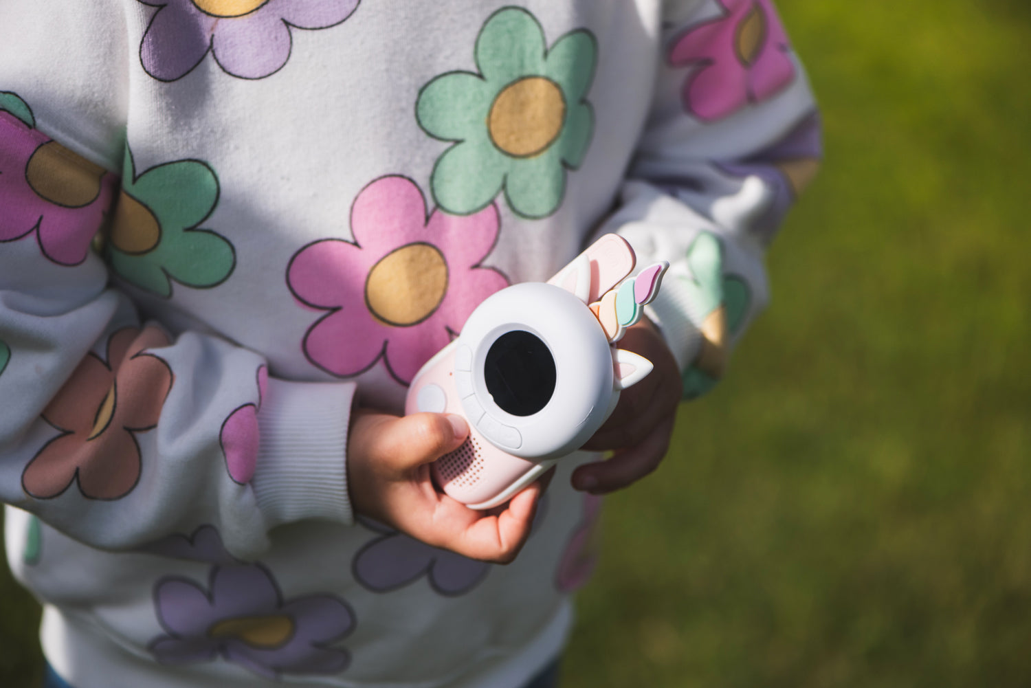 talkie-walkie licorne rose résistant pour enfants de 3 ans.