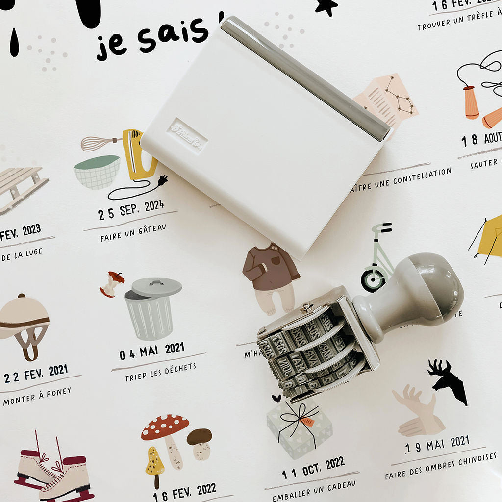 Affiche de décoration pour chambre d'enfant, souvenirs d'enfance. Les Petites Dates. 