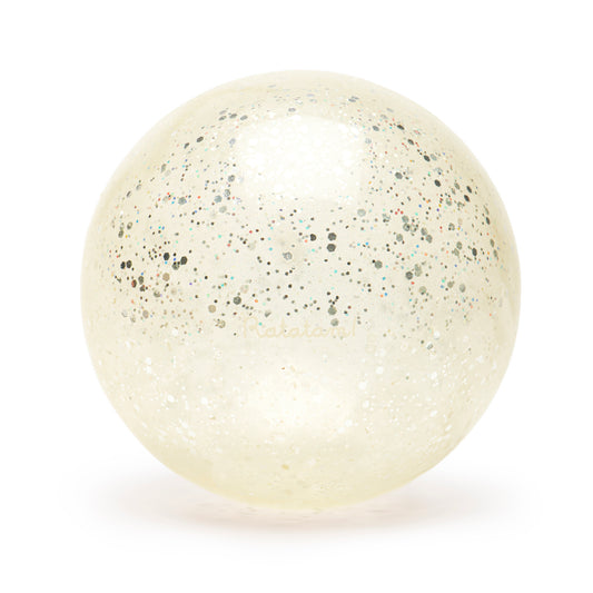 Balle à paillettes argent, Ratatam Kids. Jouet de plein air lumineux et pétillants pour les enfants. Diamètre 10 cm idéal pour les petites mains. Ballon bébé.