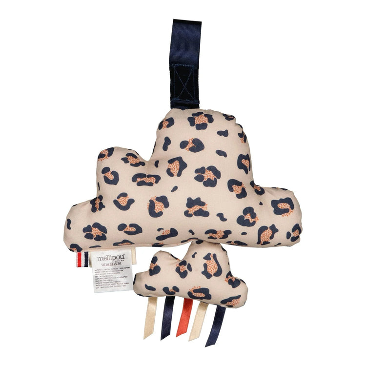 boîte à musique bébé nuage léopard vue de dos berceuse la boum made in france