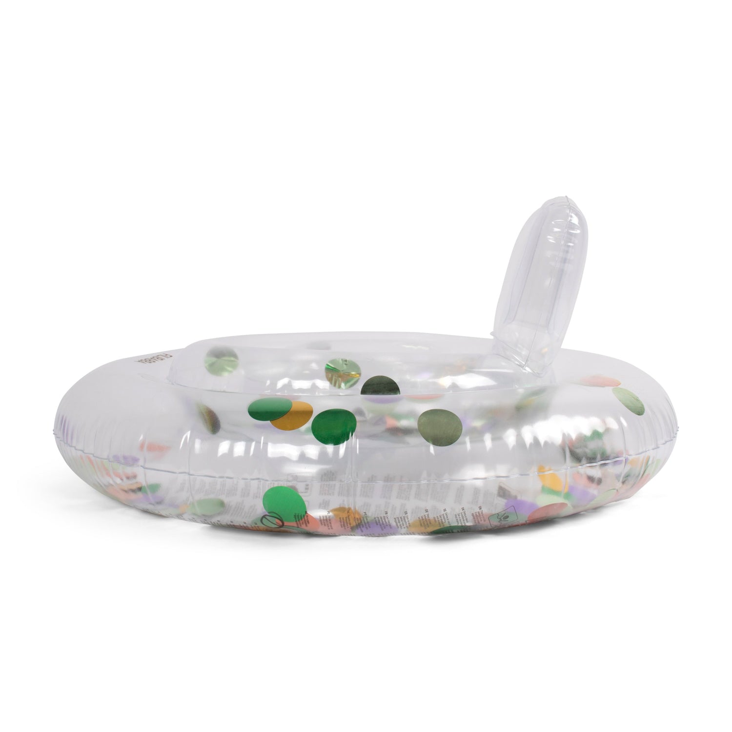 Bouée pour bébé avec siège. Bouée confettis. Filibabba. 