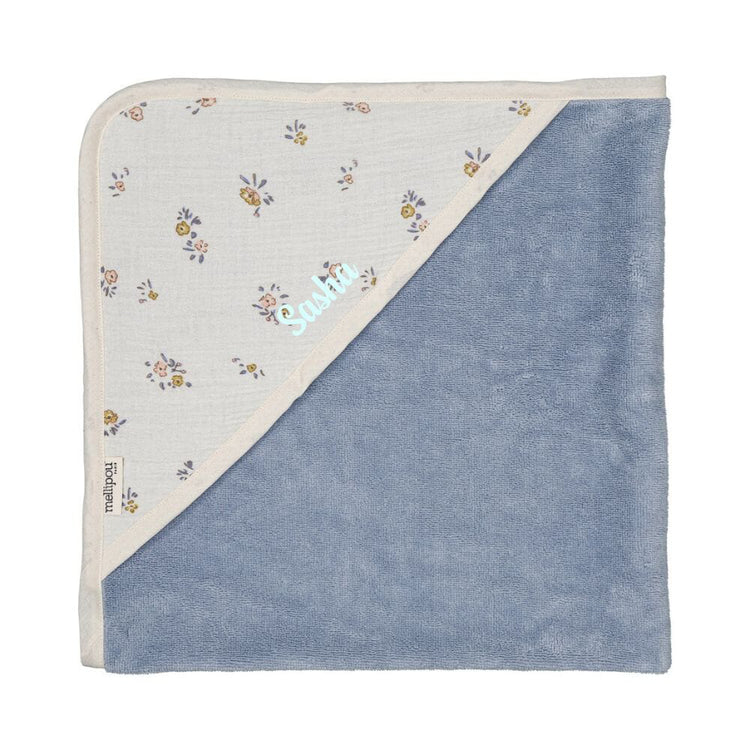 Cape de bain bébé personnalisée idée cadeau de naissance fabriquée en France