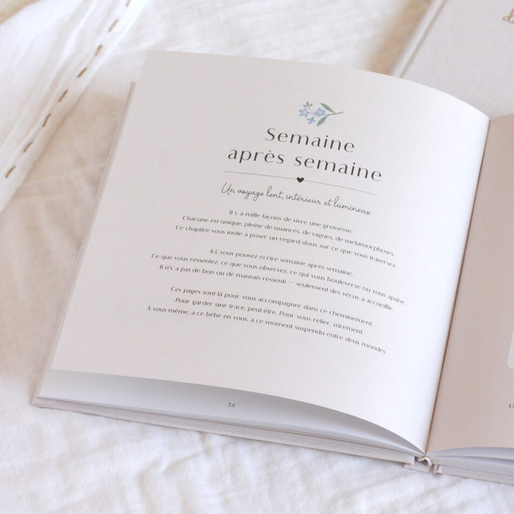 Carnet grossesse intime à remplir – journal Zü