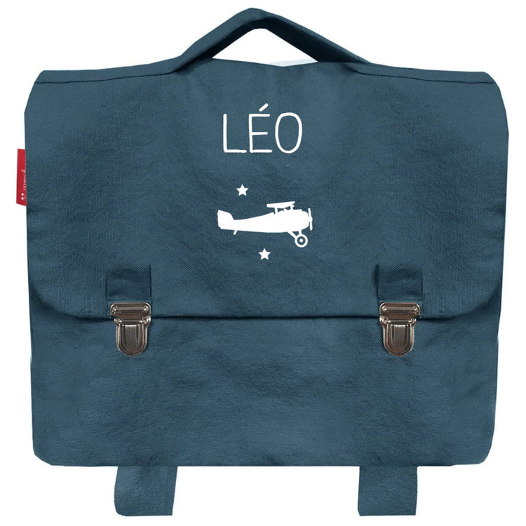 Cartable maternelle bleu personnalisé - Bleu pétrole