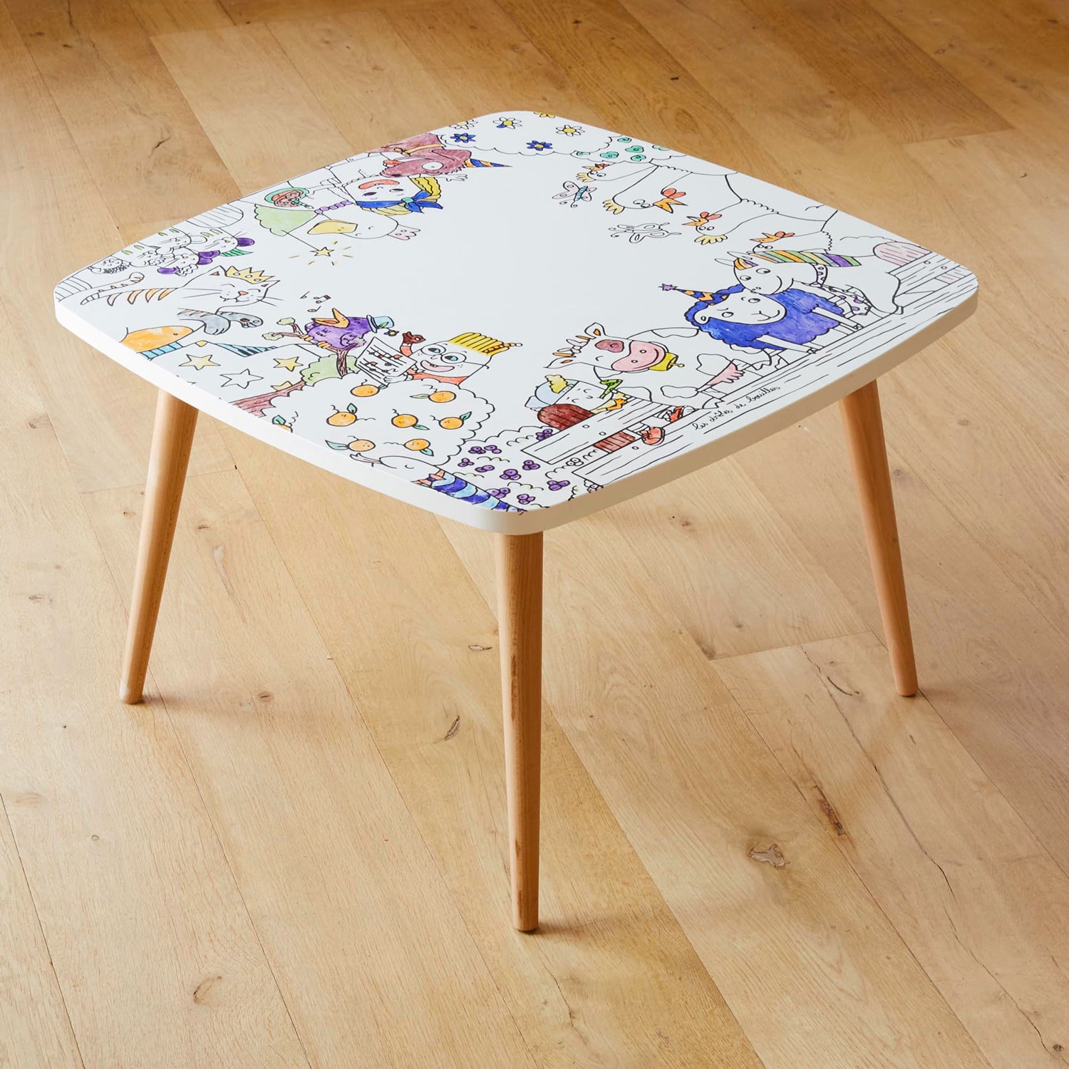 Coloritable – Table de coloriage effaçable thème Animaux de la ferme pour enfants dès 3 ans