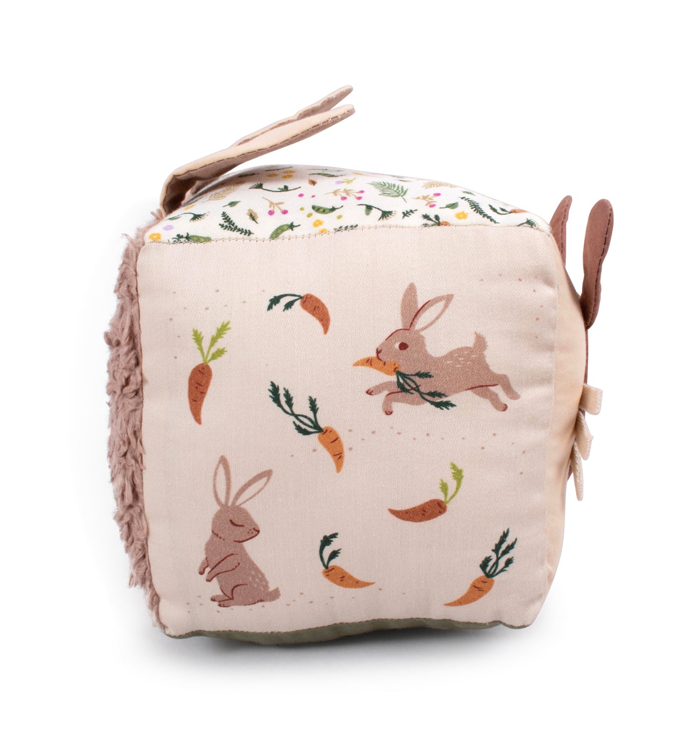  Jouet en tissu éveil bébé cube Lapin
