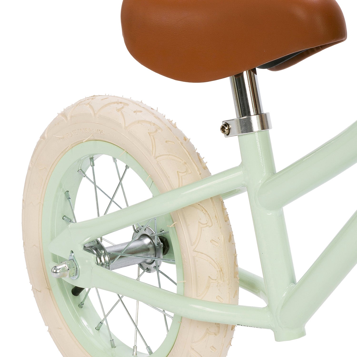 Draisienne enfant Banwood coloris vert pastel.