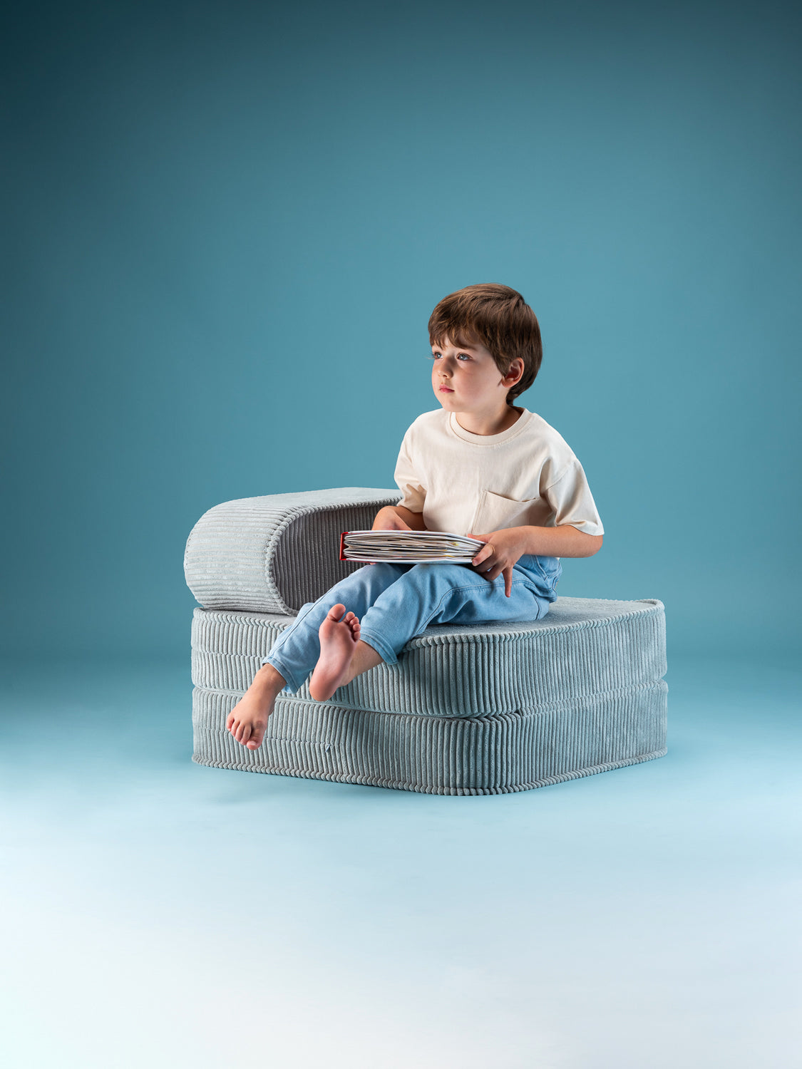 Fauteuil enfant convertible avec housse amovible et lavable