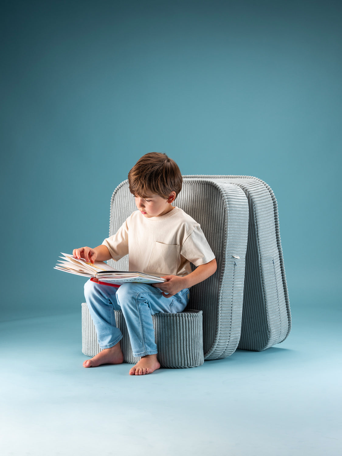 Fauteuil enfant convertible en chauffeuse confortable