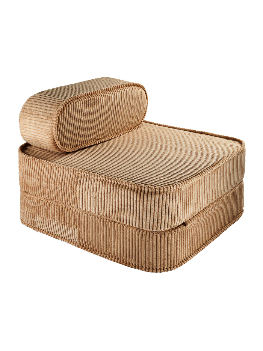 Fauteuil enfant convertible 1 place en tissu doux et moelleux. Wigiwama