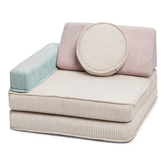 Fauteuil enfant modulable Shappy Lollipop en velours côtelé certifié OEKO-TEX