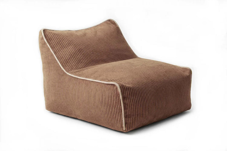 Fauteuil enfant Kumo chocolat en velours côtelé Shappy pour chambre et salon cosy
