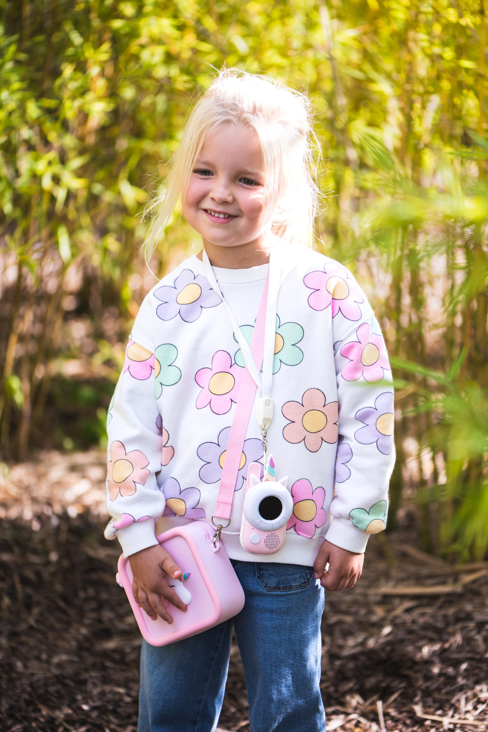 Housse anti-choc licorne pour appareil photo enfant