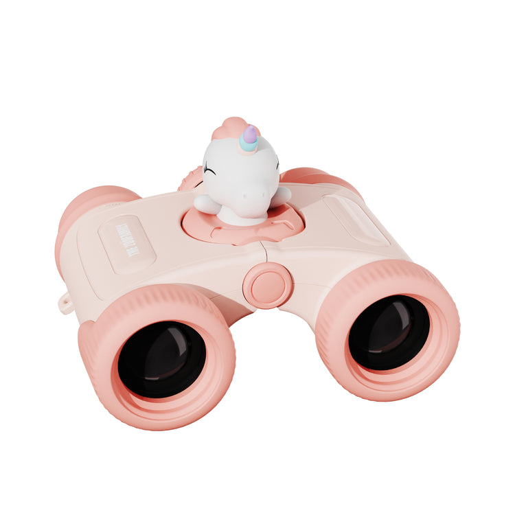 Jumelles enfant licorne rose avec zoom 8x