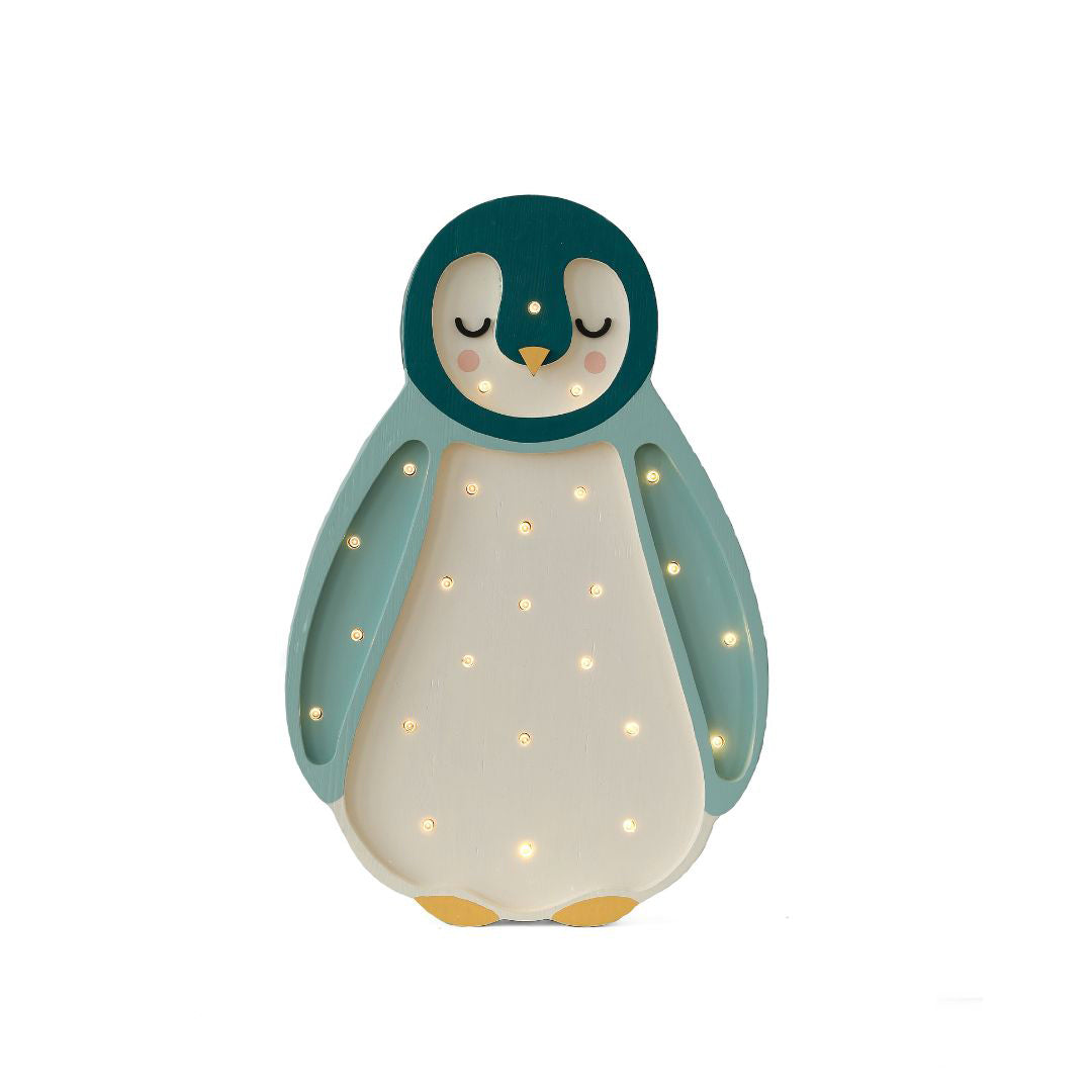 Lampe veilleuse en bois bébé pingouin Little Lights