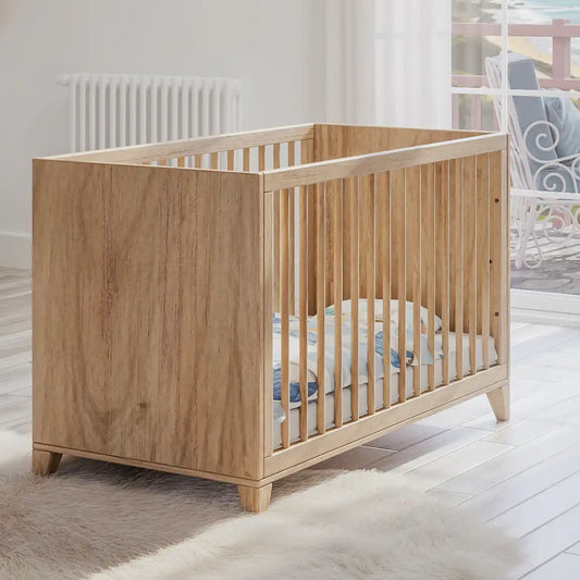 Lit évolutif naissance en bois massif 60x120 cm. Naia Théo Bébé.