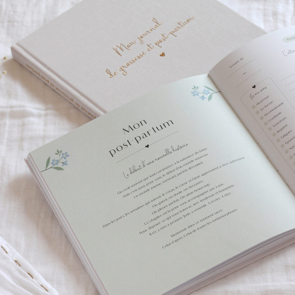 Illustrations délicates du livre de grossesse Zü