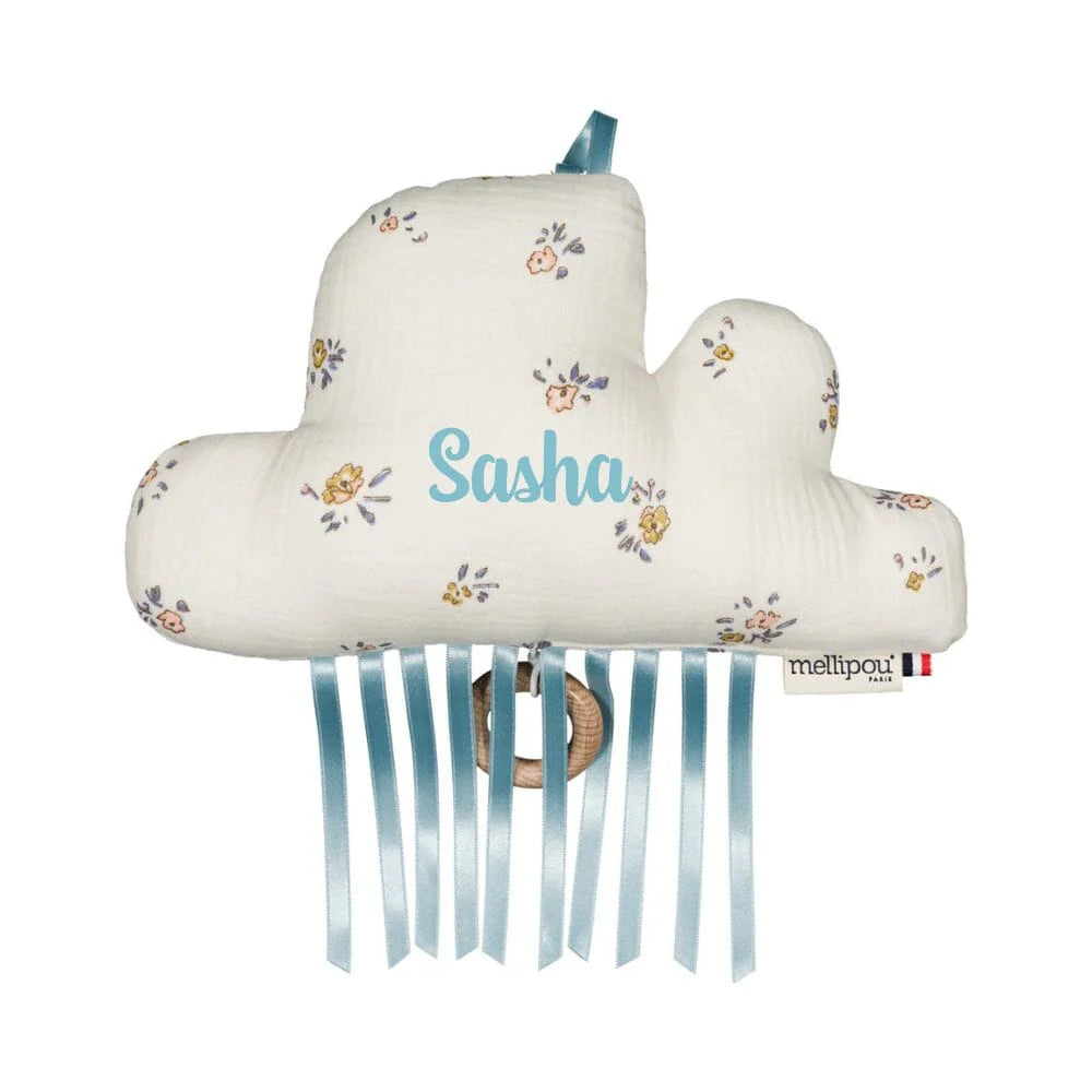 Nuage musical bébé Harry Potter personnalisé au prénom Sasha, Mellipou Paris fabriqué en France