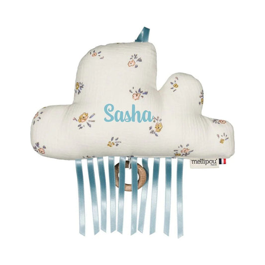 Nuage musical bébé Harry Potter personnalisé au prénom Sasha, Mellipou Paris fabriqué en France