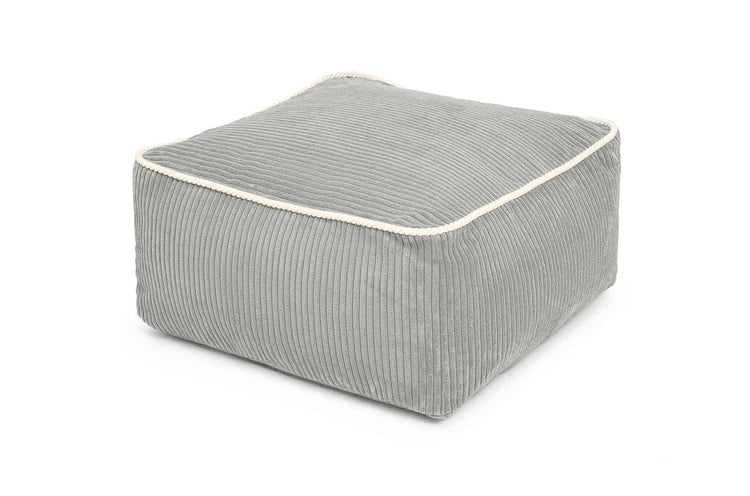 Ottoman Kumo Shappy pebble en velours côtelé pour fauteuil enfant