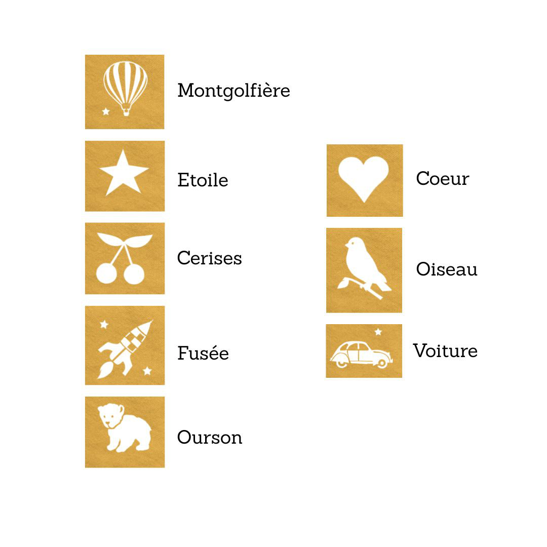 Petit cartable maternelle personnalisable, jaune moutarde. Choix du motif