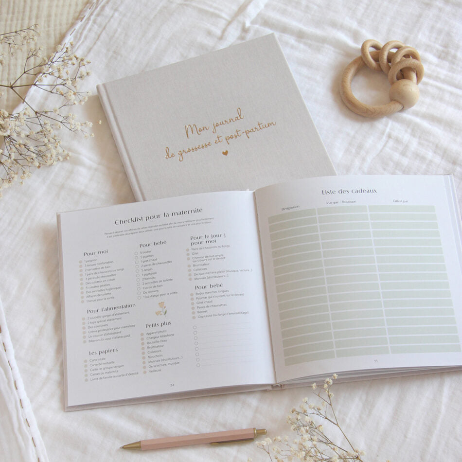 Journal de grossesse Zü – check liste maternité