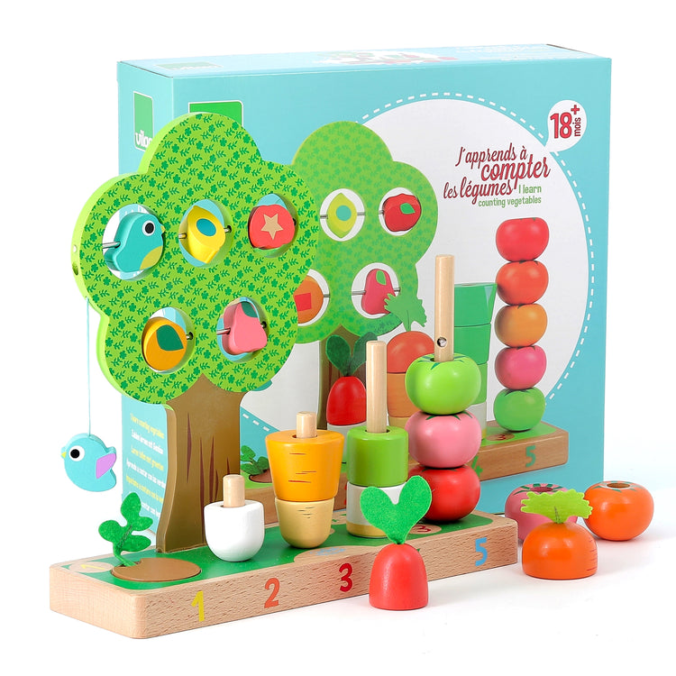 Collection Premières Histoires VILAC : jouet à compter en bois, 18 mois+.