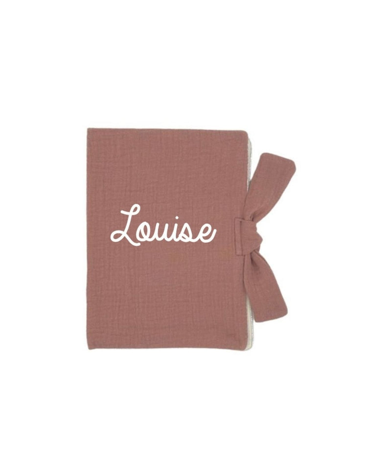 Protège carnet de santé personnalisé – gaze de coton