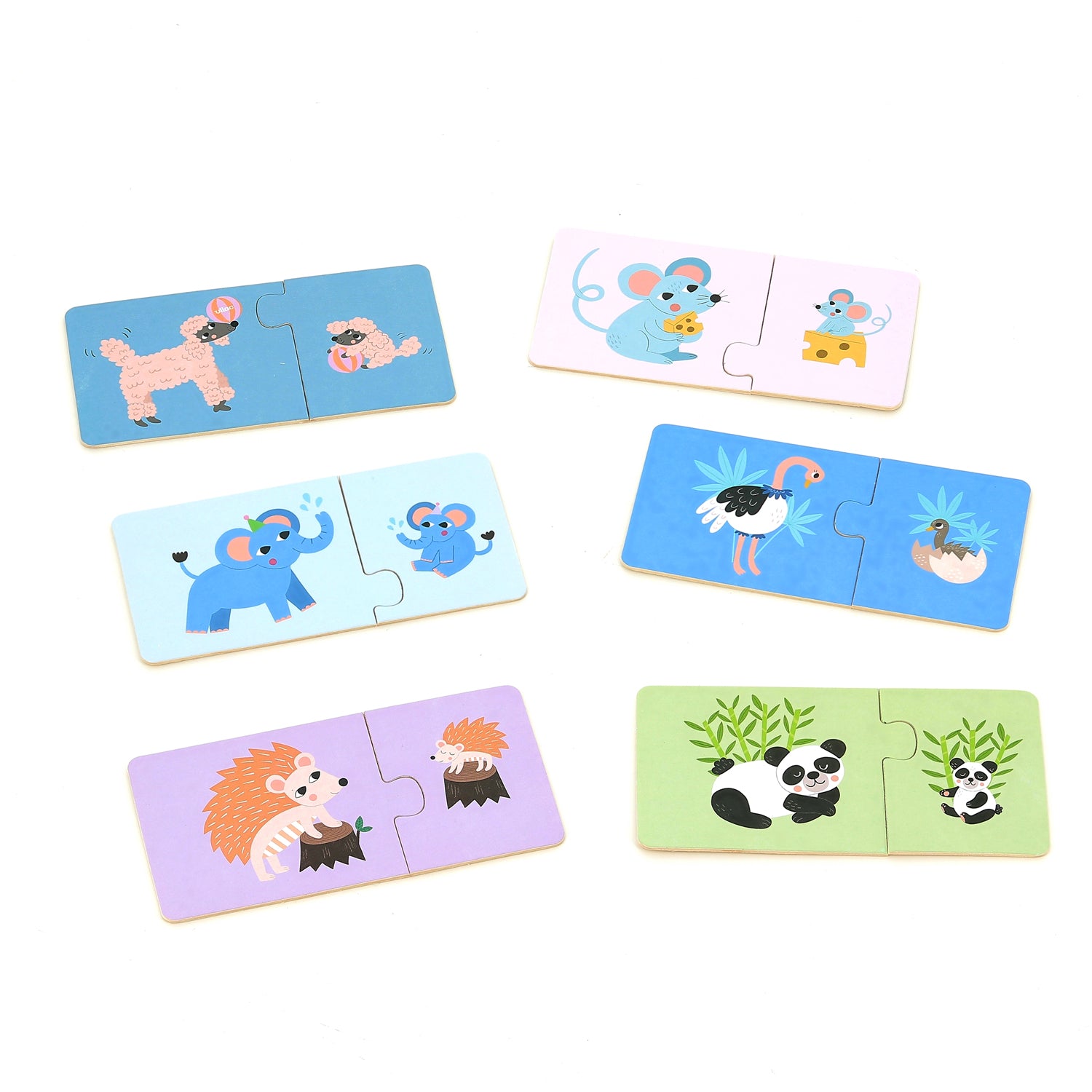 Puzzle bois VILAC animaux – développe motricité fine pour enfants de 2 ans.