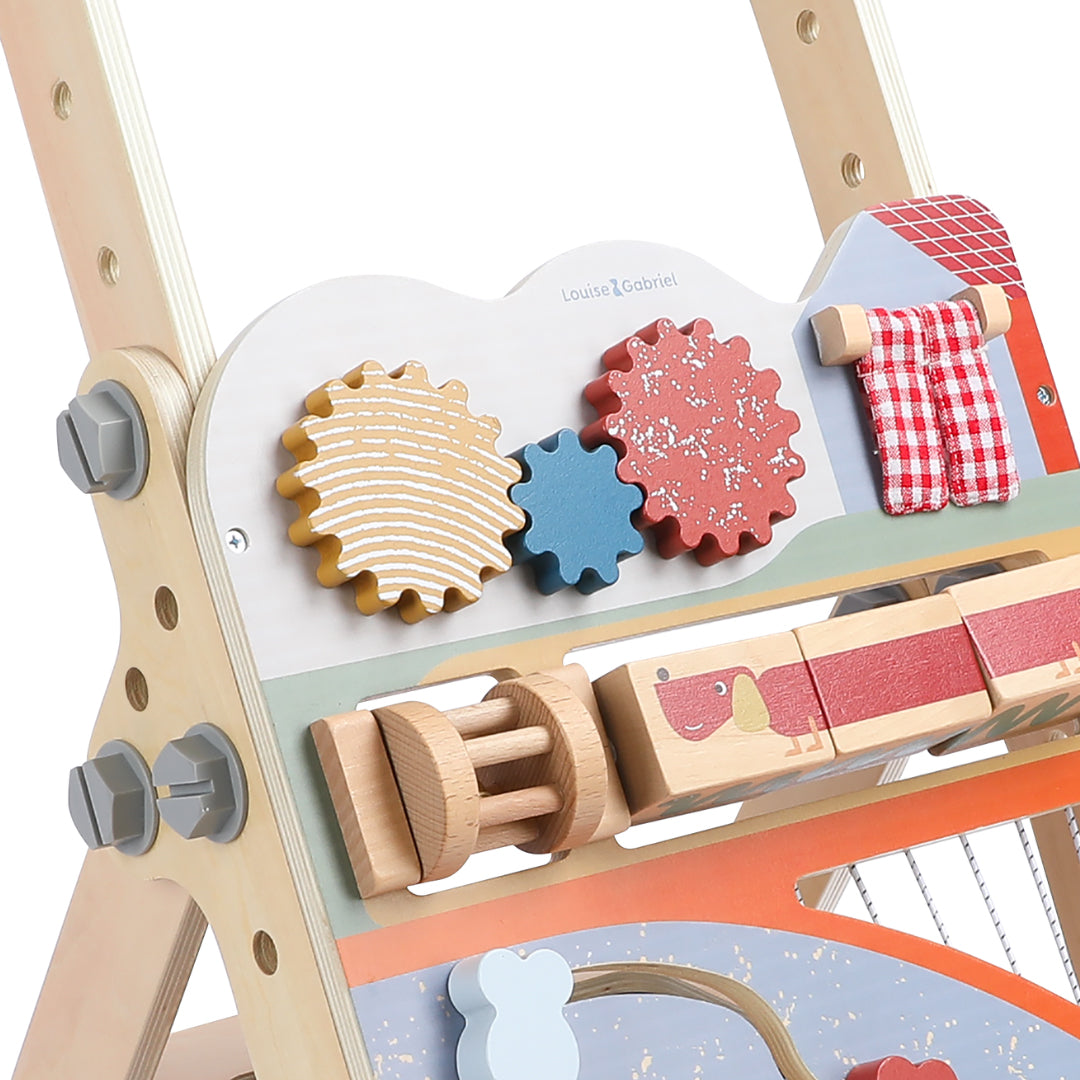 Jouet d'éveil en bois pour bébé – chariot de marche Simone