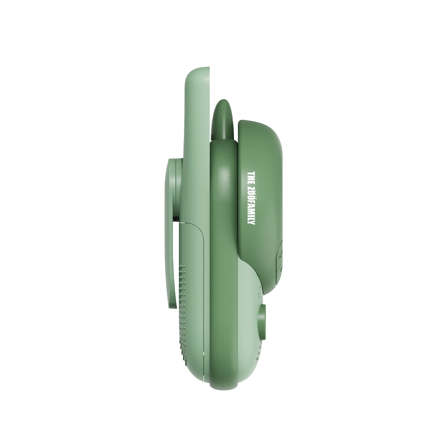 Profil du talkie-walkie dinosaure pour enfant. Compact et léger.