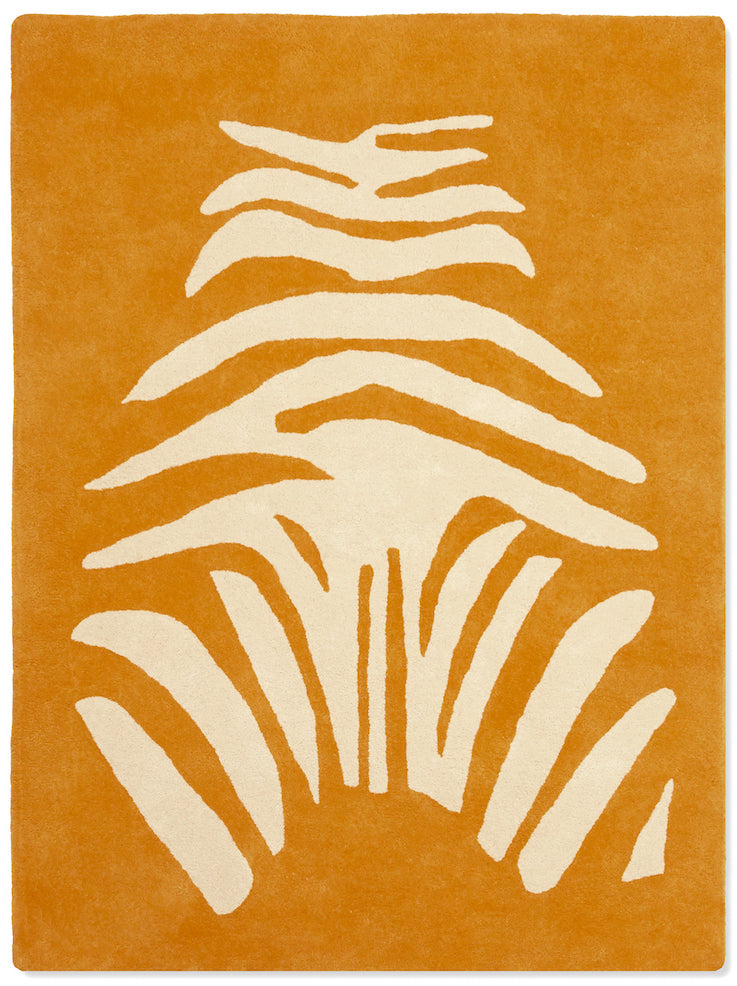 Tapis zèbre pour enfant. Apporter une touche de couleurs dynamique à la chambre de votre enfant ou à son espace de jeu avec Bleuu-studio, marque française de tapis en coton bio pour bébé.