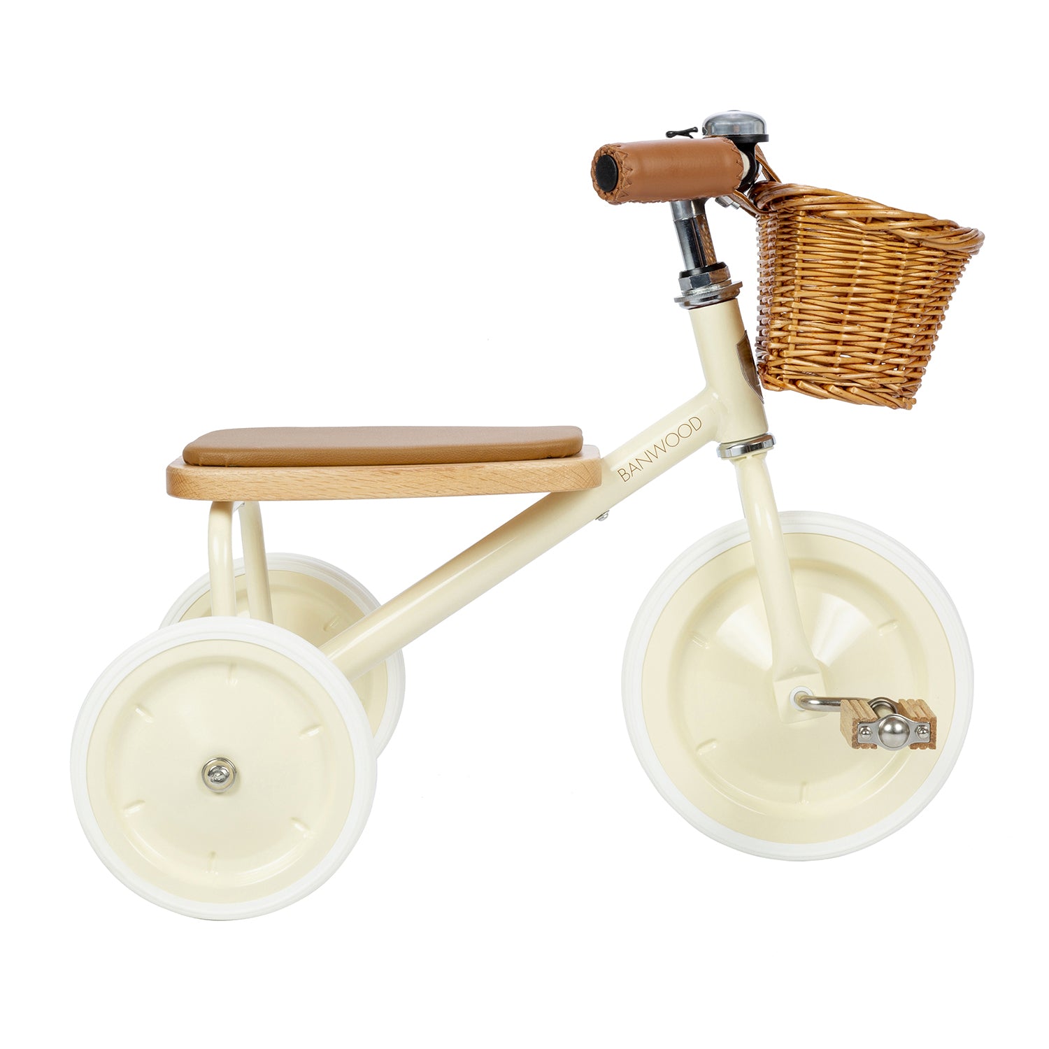 Tricycle Banwood vintage crème, profil