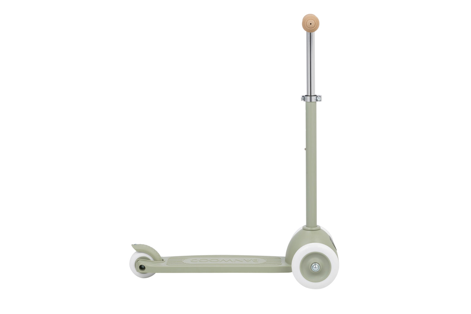 Trottinette verte design naturel et durable pour enfant
