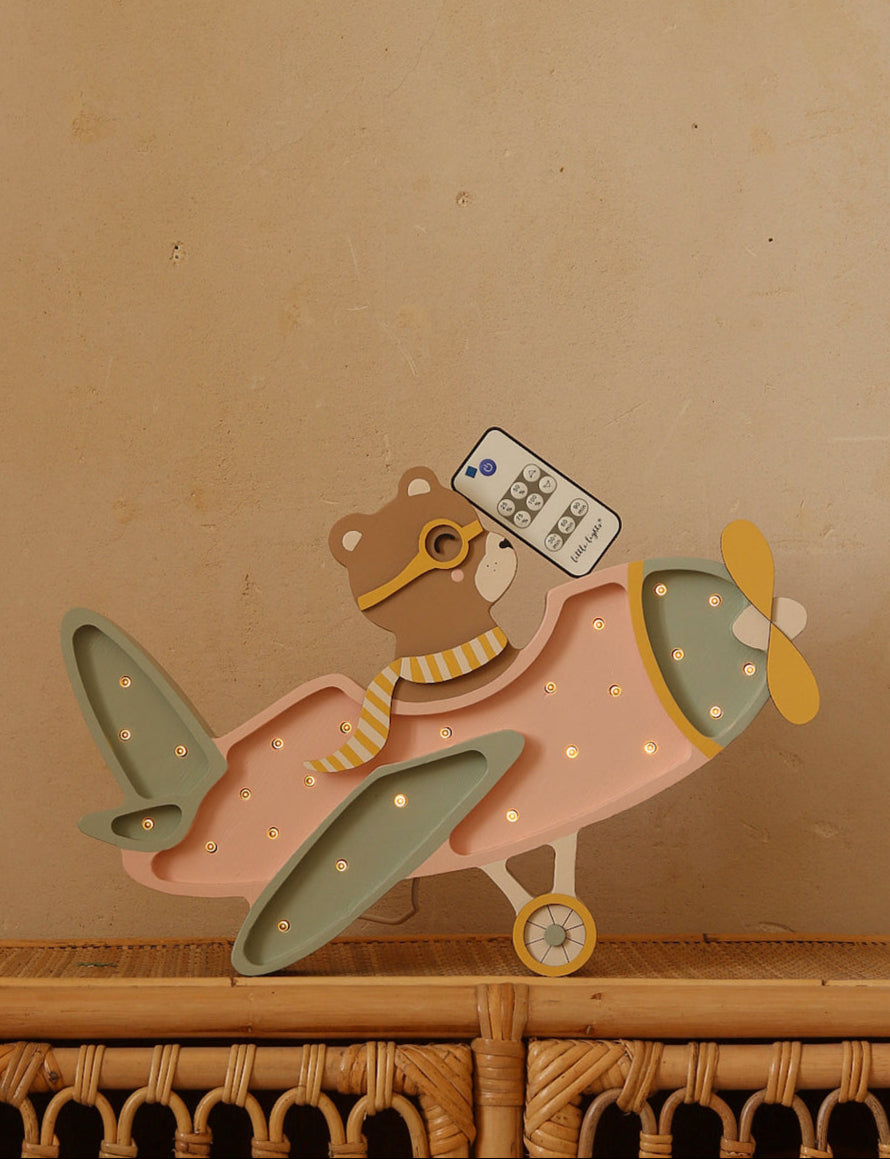 Télécommande de la lampe veilleuse avion ourson
