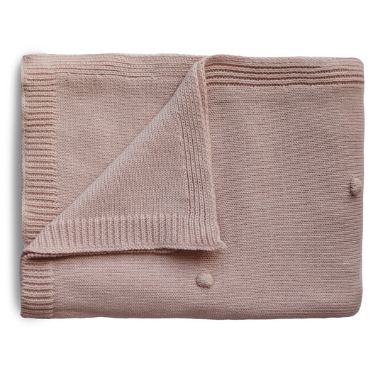 Couverture bébé 100 % coton, rose, de la marque Mushie