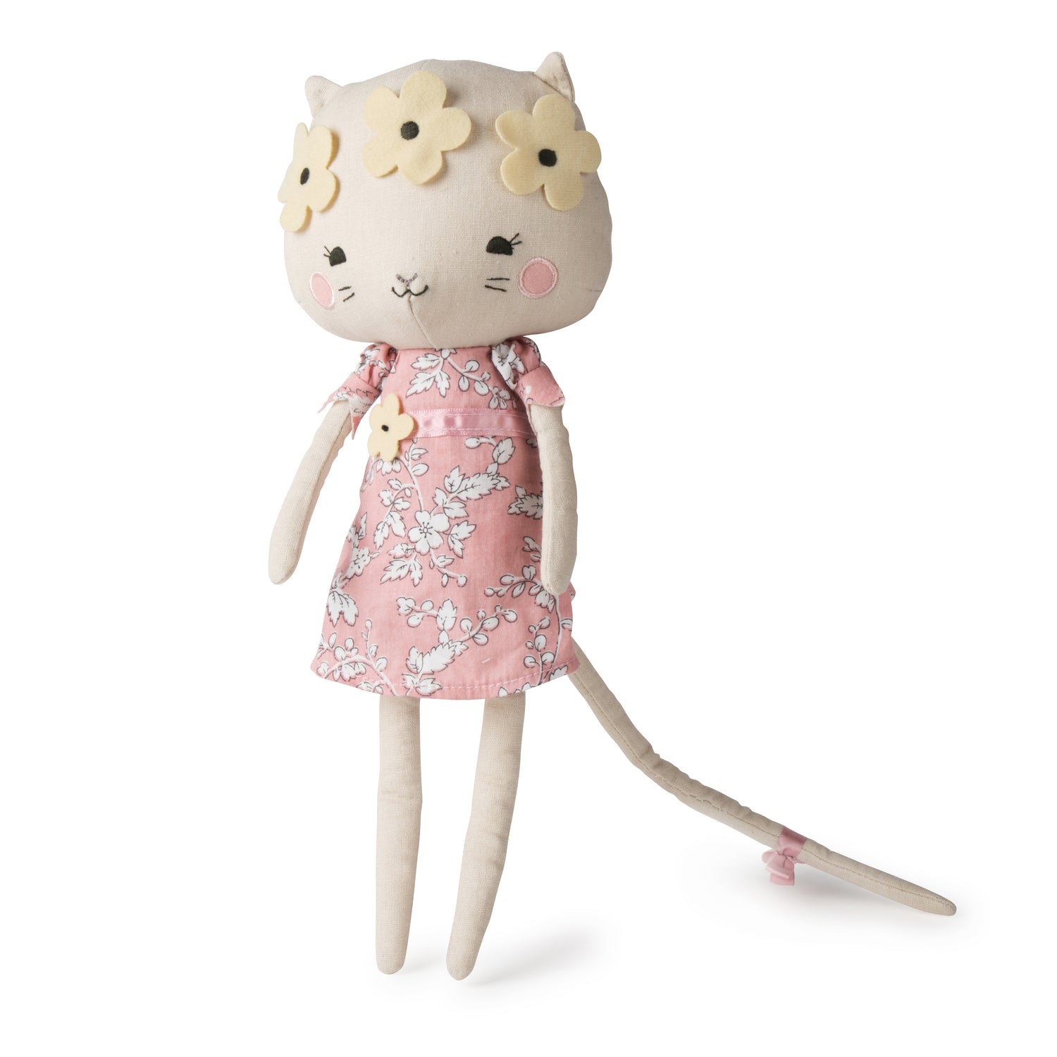 Peluche chat pour bebe hot sale